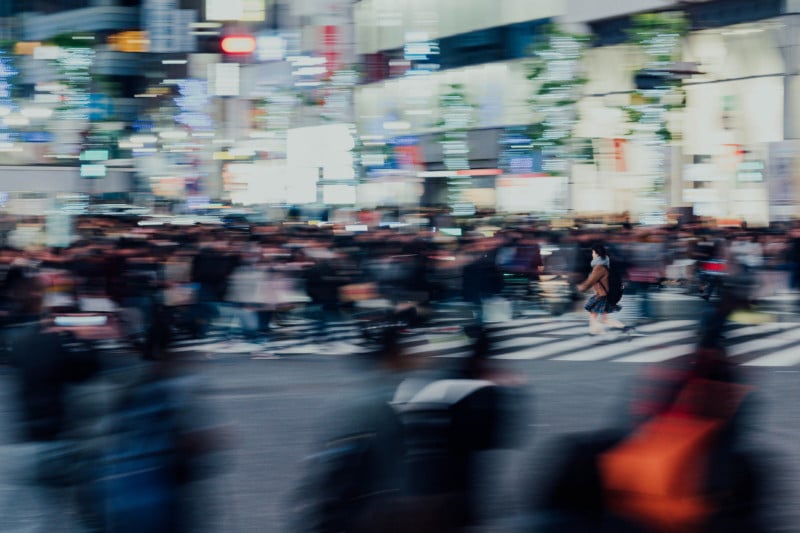 Photos of the Madness and Motion of Tokyos Shibuya Crossing