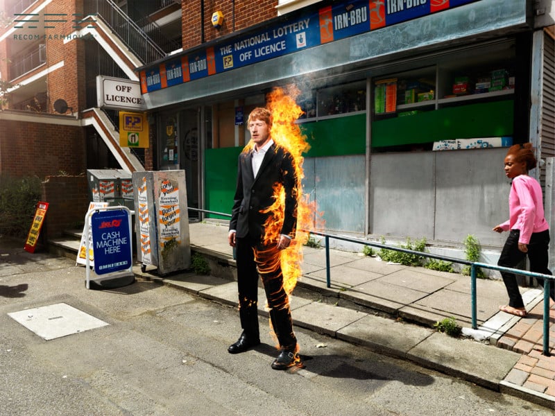Creating Photos of a Man on Fire