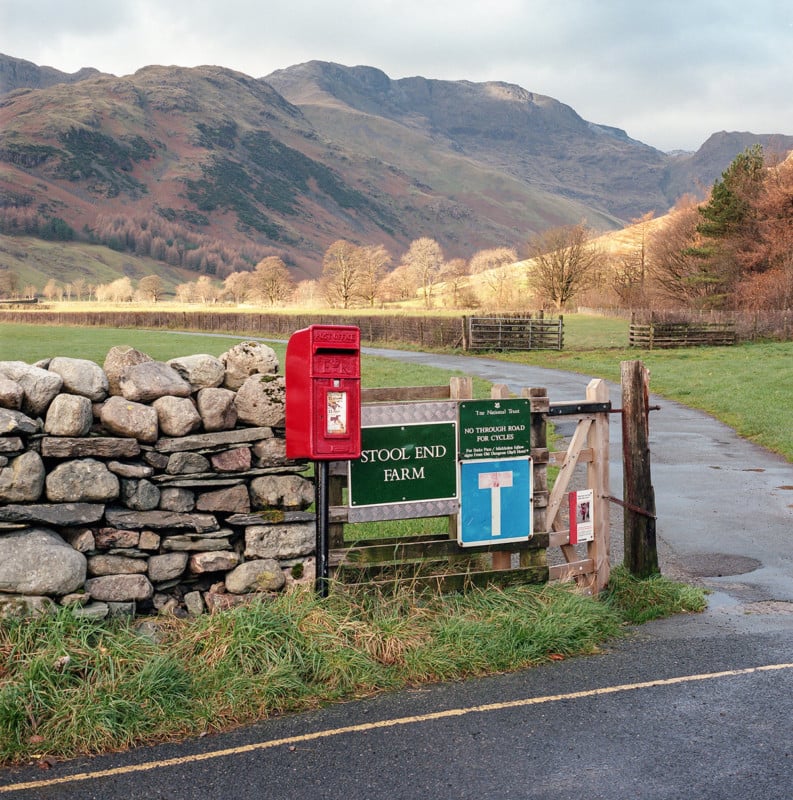 Photos of Iconic British Red Post Boxes in the Lake District National Park