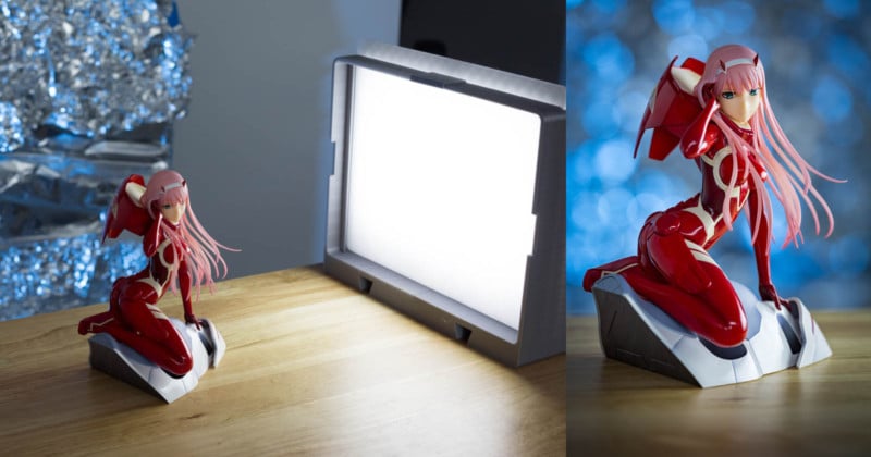  designed 3d-printed own led softbox 