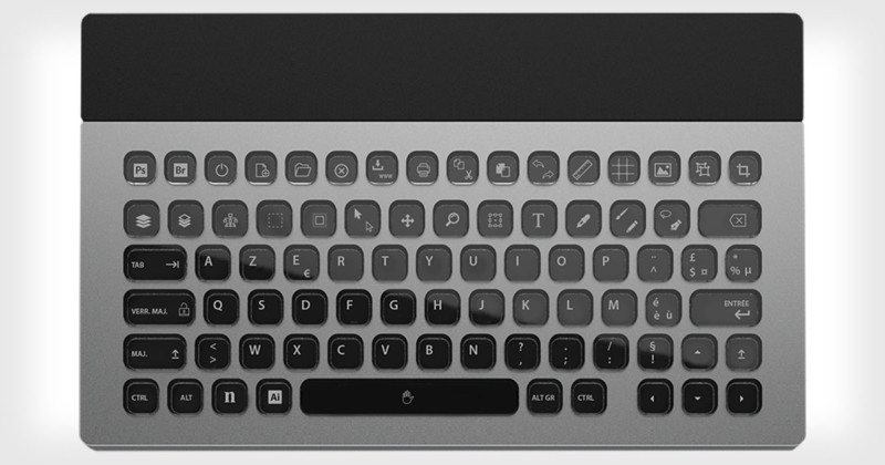 Nemeio is a 100% E-ink Keyboard You Can Customize for Photoshop