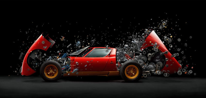 This Photo Was Shot with a Real $2M Lamborghini Taken Apart