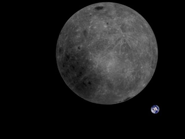 This Photo Shows the Dark Side of the Moon and Earth in the Same Shot