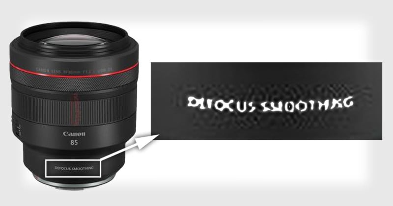 Canon to Unveil a Lens Feature Called Defocus Smoothing (DS)