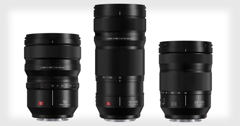 Panasonic Unveils 50mm f/1.4, 70-200mm f/4 OIS, and 24-105mm f/4 OIS S Lenses
