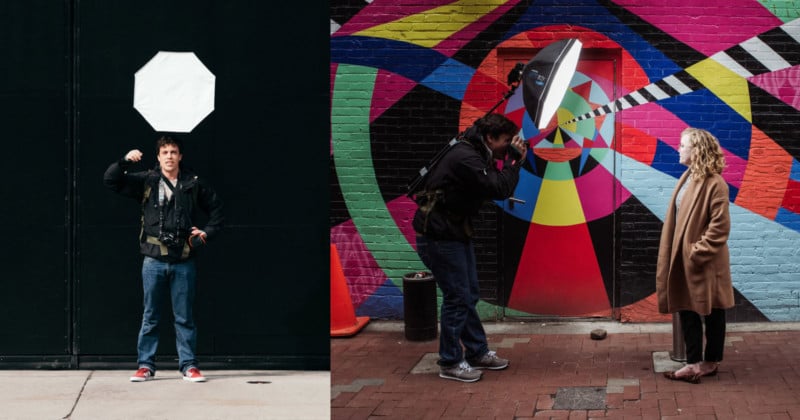 Shooting Street Portraits with a Go Go Gadget Octobox