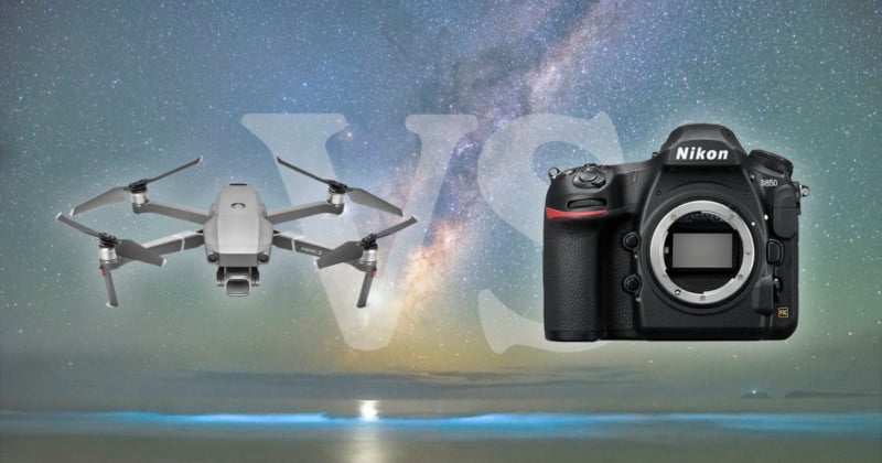 Drone vs DSLR: Shooting the Milky Way