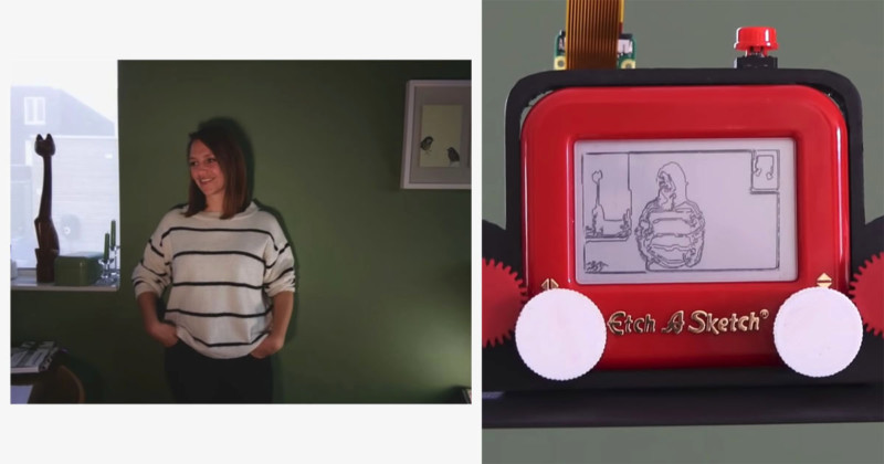 The Worlds First Etch A Sketch Camera