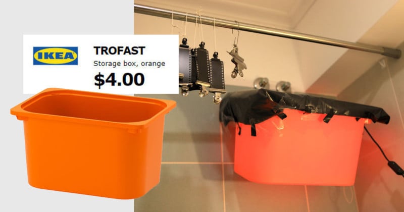 Make a $12 DIY Darkroom Safelight With IKEAs Storage Box