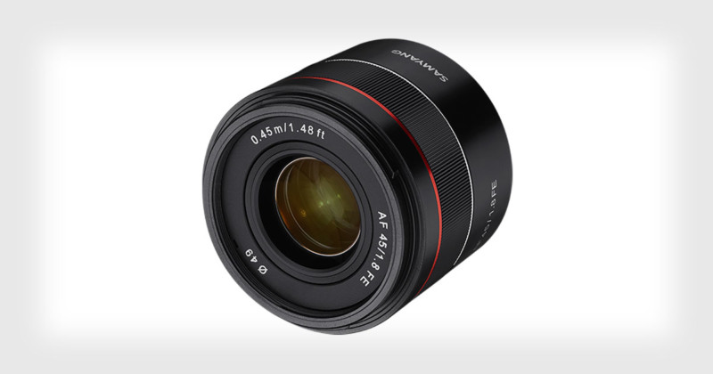 Samyang Unveils the AF 45mm f/1.8 for Sony FE