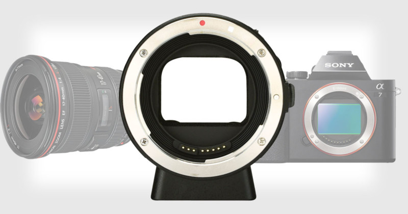 Yongnuo Unveils a $100 Canon EF to Sony E Autofocus Lens Adapter
