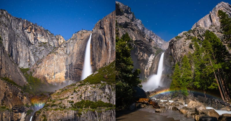 Capturing Rare Yosemite Moonbows in Real-Time Video