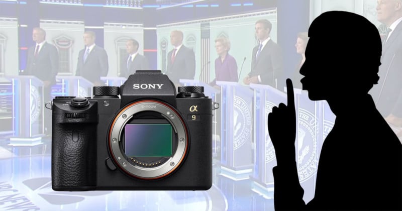 Silent Sony a9 a Great Advantage for Photographer at Democratic Debate