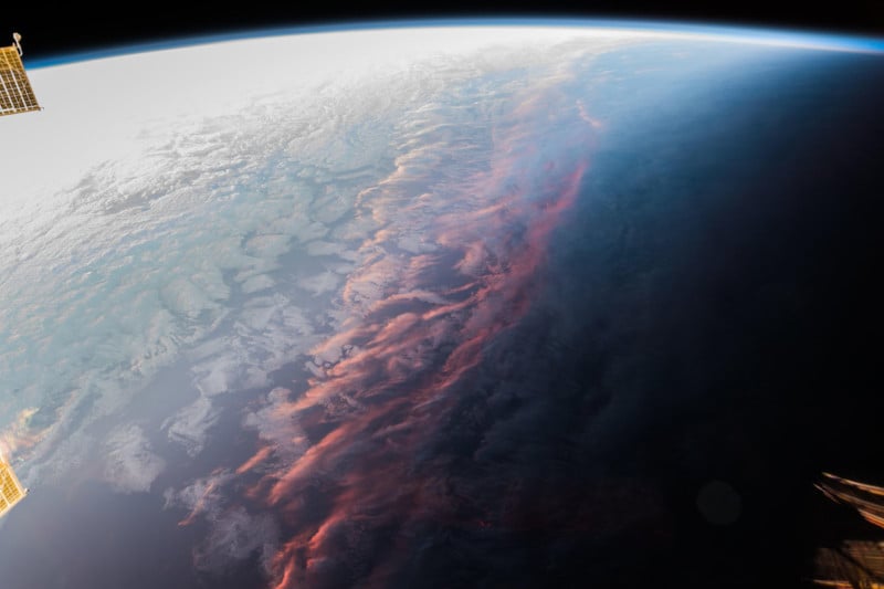  from space looks what sunset 