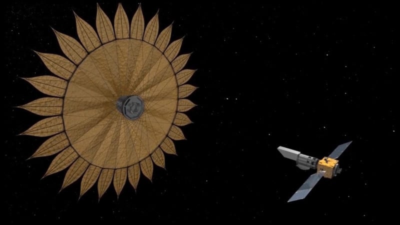 NASAs Starshade is a Flag for Blocking Starlight in Space Photo Shoots
