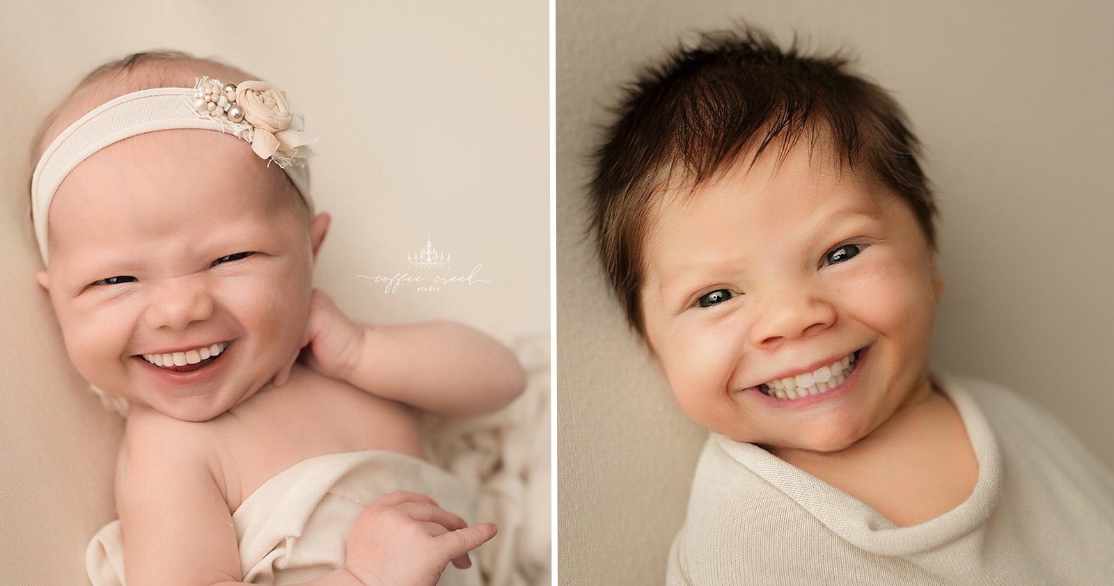  newborn photographer adds teeth baby portraits hilarious 