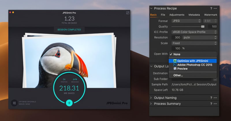 JPEGmini Brings Its File Size Shrinking Tech to Capture One