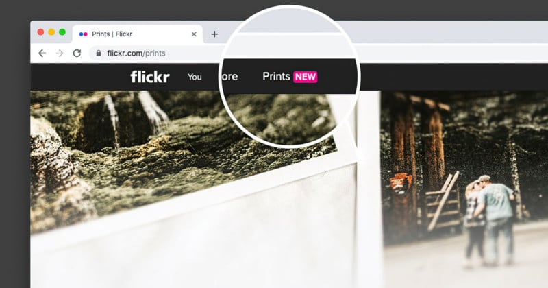  flickr adds photo printing core feature 