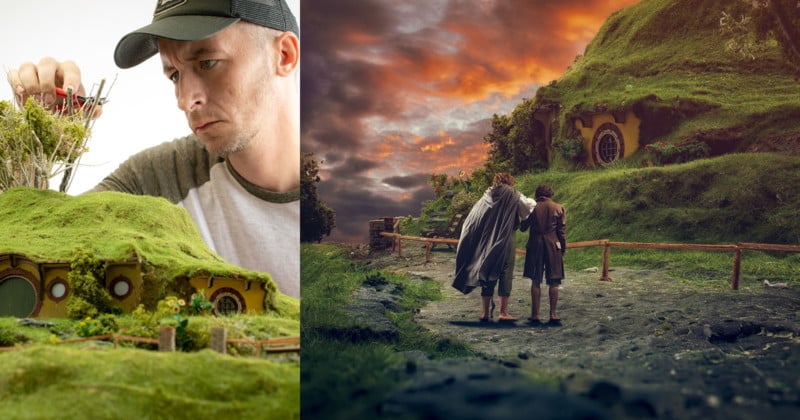  photographer shoots lord rings scenes tabletop 