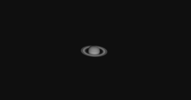 This Photo of Saturn Was Shot from a Backyard with a Red Filter