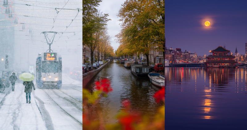  photos hometown amsterdam during different seasons 