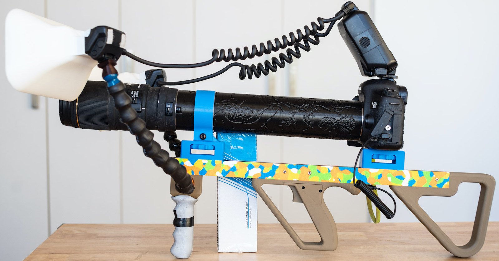 This Guy Created a Custom Rifle-Style Grip for His Crazy 5x Macro Rig