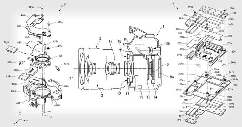  canon patent lens ibis stabilization 