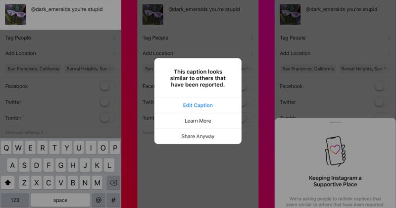 Instagrams New Feature Warns You if Youre About to Post an Offensive Caption