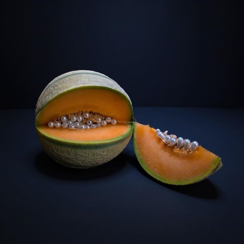 Curious Photos of Pearls in Fruits and Vegetables