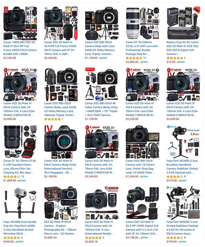 That Camera Bundle on Amazon May Be Gear That Was Returned