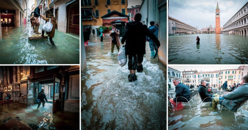 Photographer Captures Eerie Images of Venice Underwater