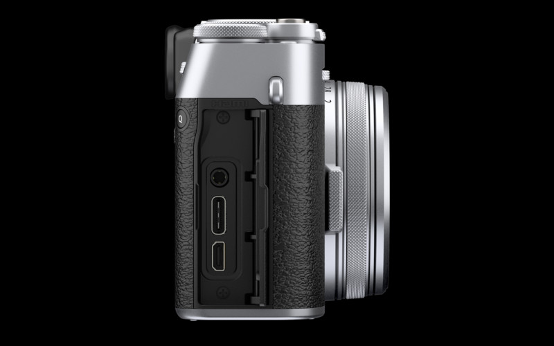 X 100V kihon sideUSBopen silver