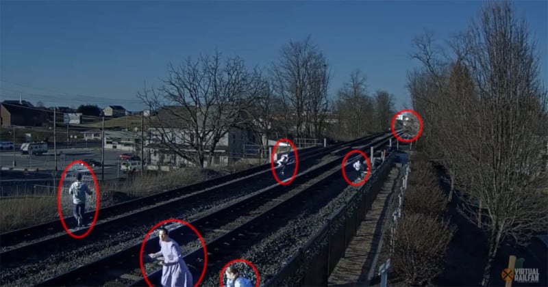 Video: Family Narrowly Avoids Getting Hit by Train During Photo Shoot