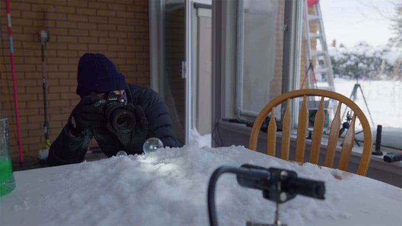 How to Make and Photograph Frozen Soap Bubbles