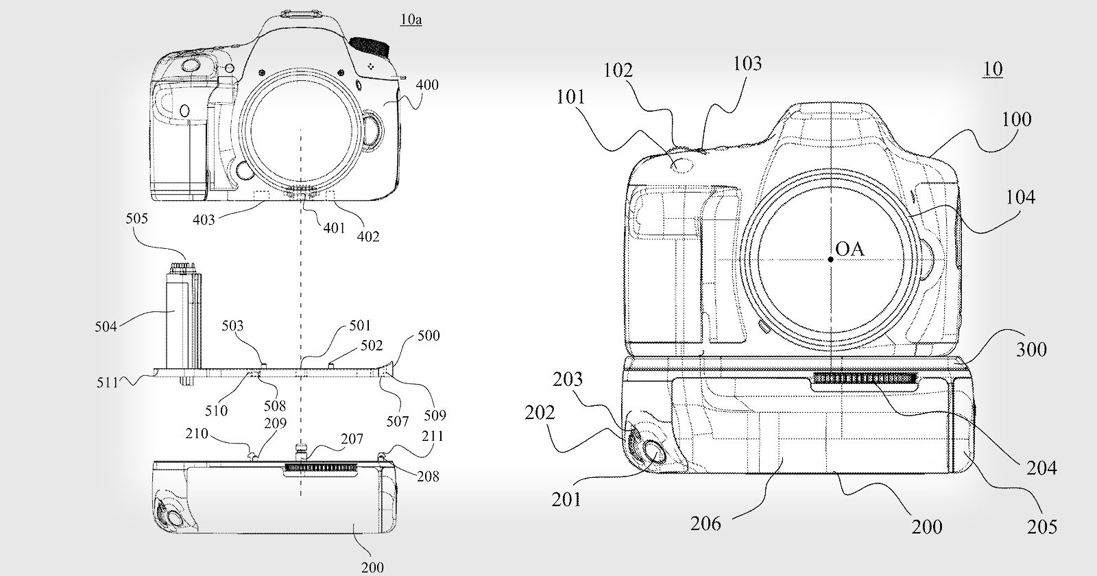  canon patents universal battery grip would fit 