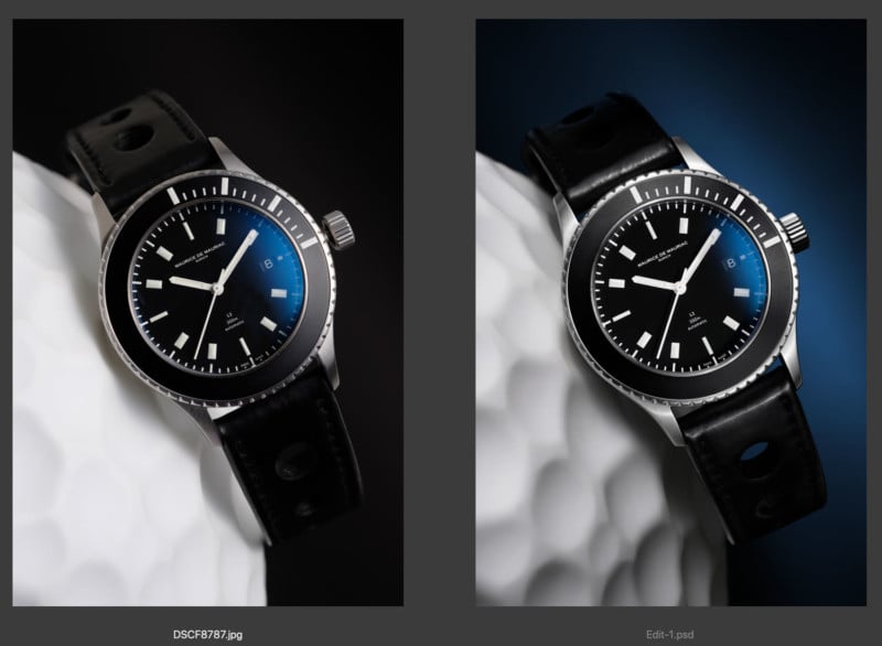 My Workflow for Editing a Watch Photo
