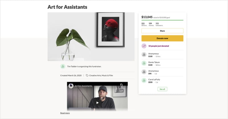 Photographers Raise Over $90,000 to Help Their Out-of-Work Assistants