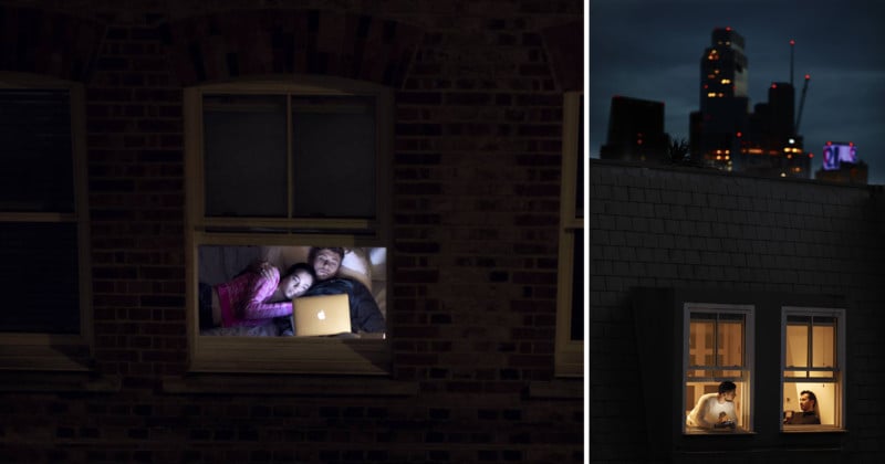  photographer documents neighbors isolation from his bedroom window 