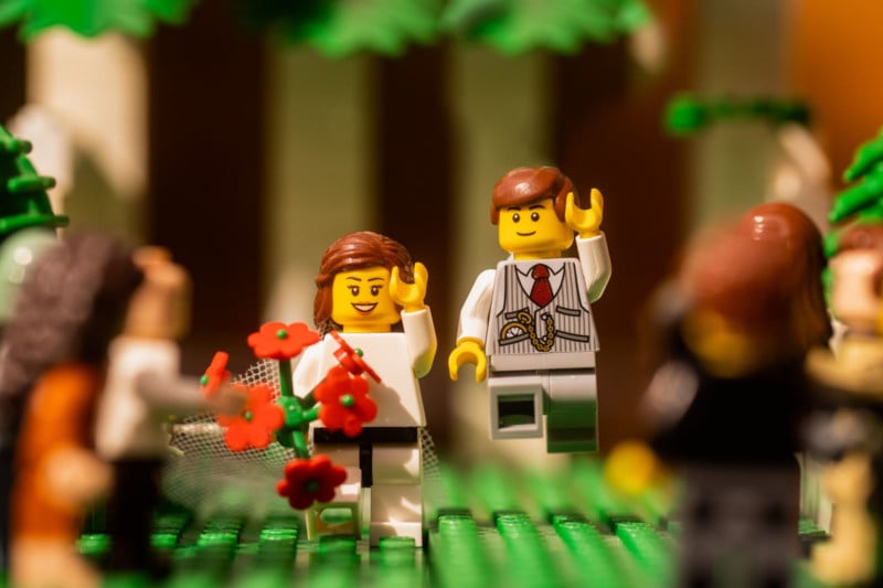 Isolated Photographer Shoots LEGO Wedding to Stay Creative