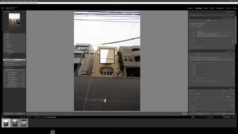  how straighten photo perfectly using lightroom photoshop 