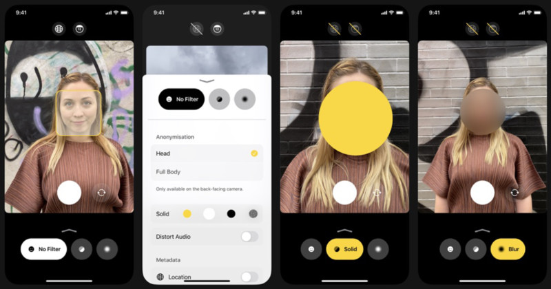 Anonymous Camera App Uses AI to Blur Faces, Distort Voices and More
