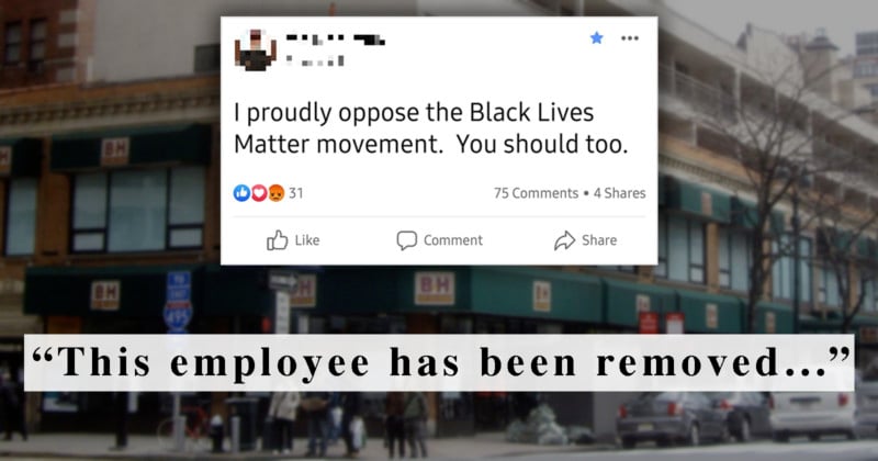  removes employee over anti-blm posts 