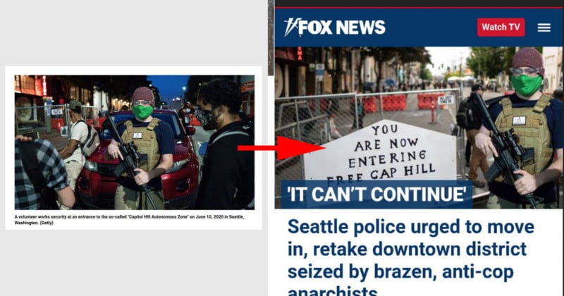 Fox News Ran Photoshopped Photos of Seattle Protests