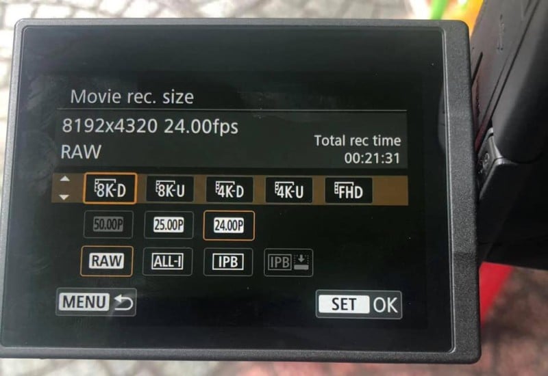 8K Modes for Canon EOS R5 Leaked: No Crop, No Overheating Issues
