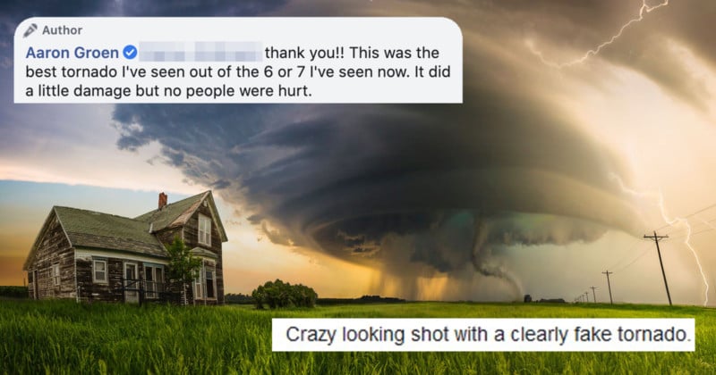Photographer Under Fire for Posting Clearly Fake Tornado Photo