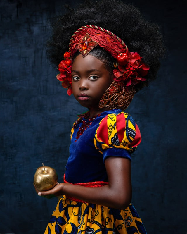  portraits black girls disney princesses 