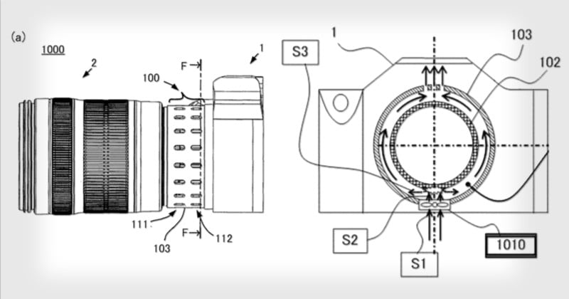 Canon Patents EOS R Lens Adapter with Active Cooling Built In