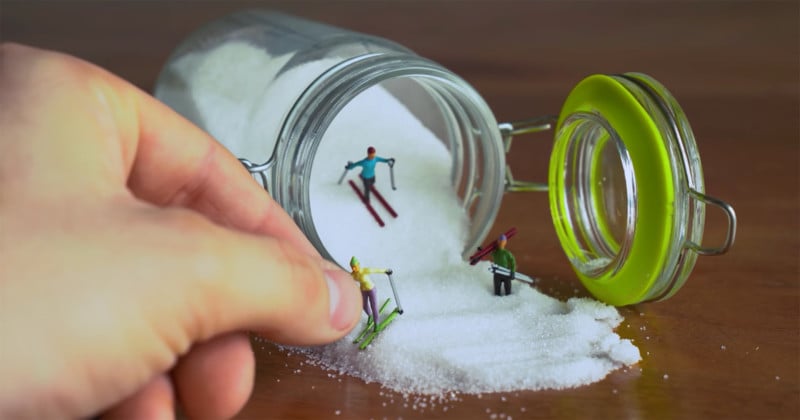  how create photos miniature worlds using household items 