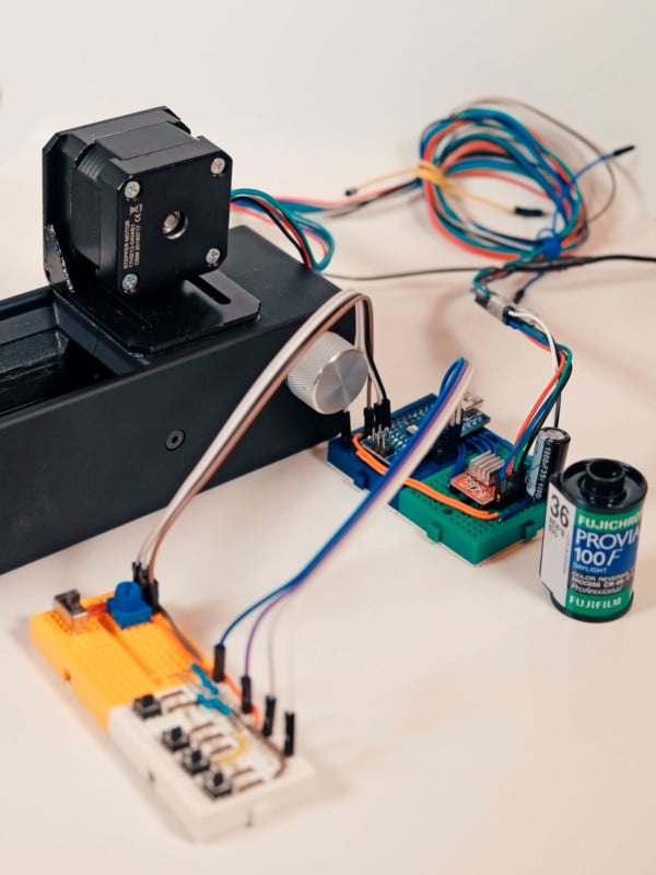  how make auto 35mm film scanner arduino 