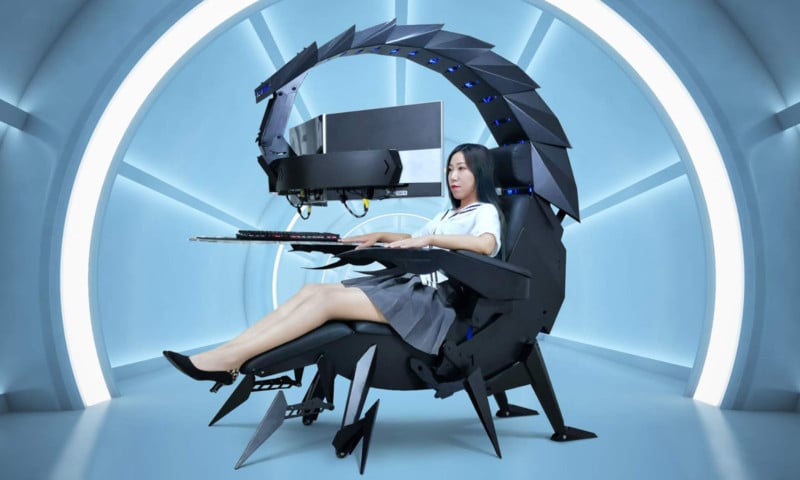 This $3,300 Chair Lets You Edit Photos While Looking Like a Supervillain